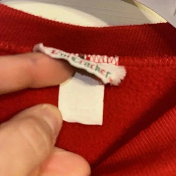 NUTCRACKER vintage christmas holiday red cat sweatshirt size medium - Picture 8 of 9